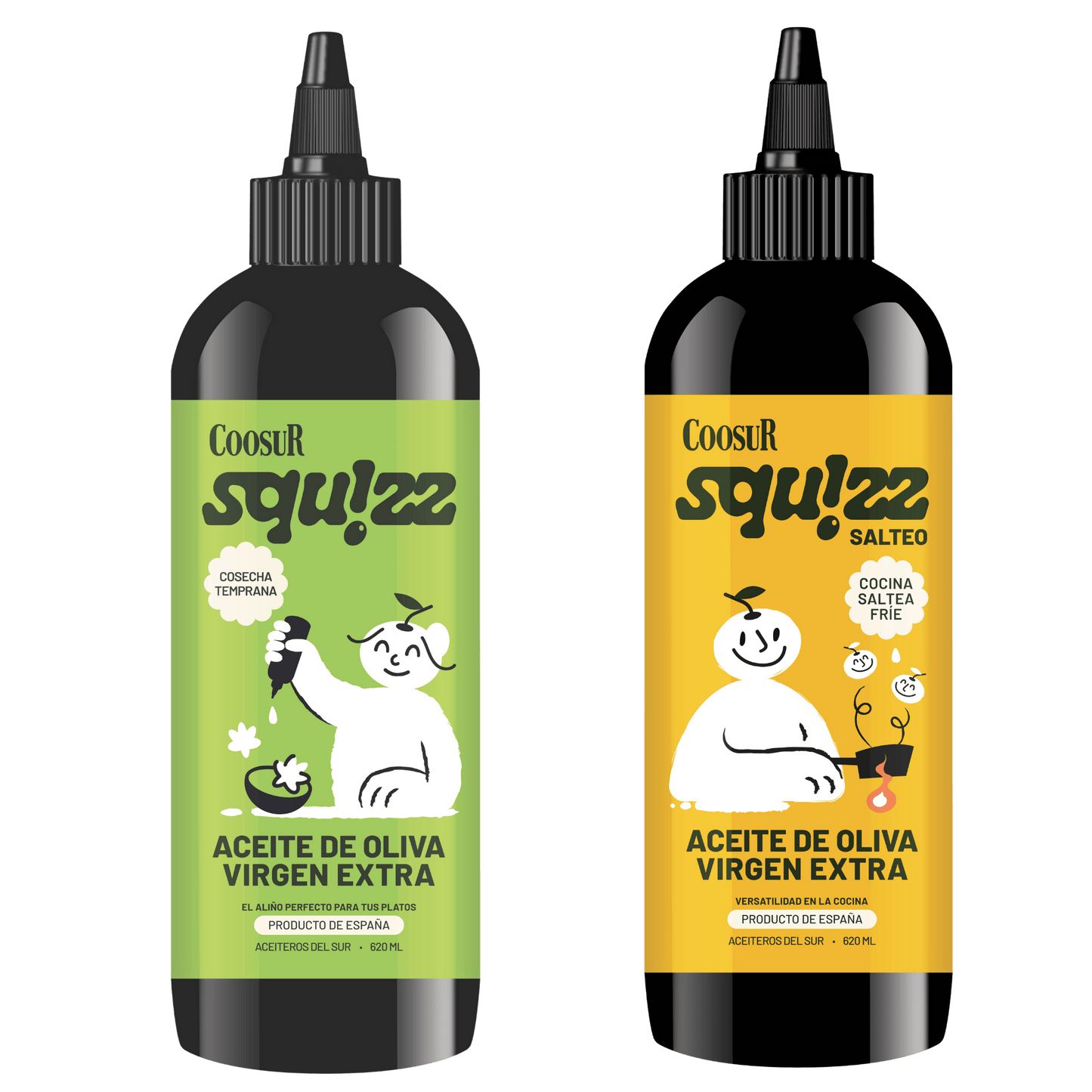 Combo Aceite de Oliva Virgen Extra Coosur Squizz 2x620 ml